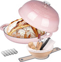 Enameled Cast Iron Dutch Oven 6 Quart Pink - Bread Oven for Sourdough