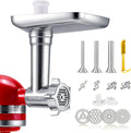 Stainless Steel Meat Grinder Attachments for KitchenAid Mixers