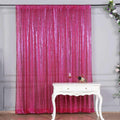 Efavormart 8ft Fushia Sequin Photo Booth Backdrop - Glam Sequin