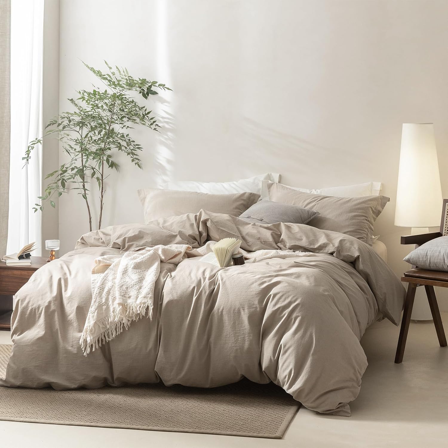 Linen Grey Duvet Cover Twin Size for Ultimate Comfort and Style