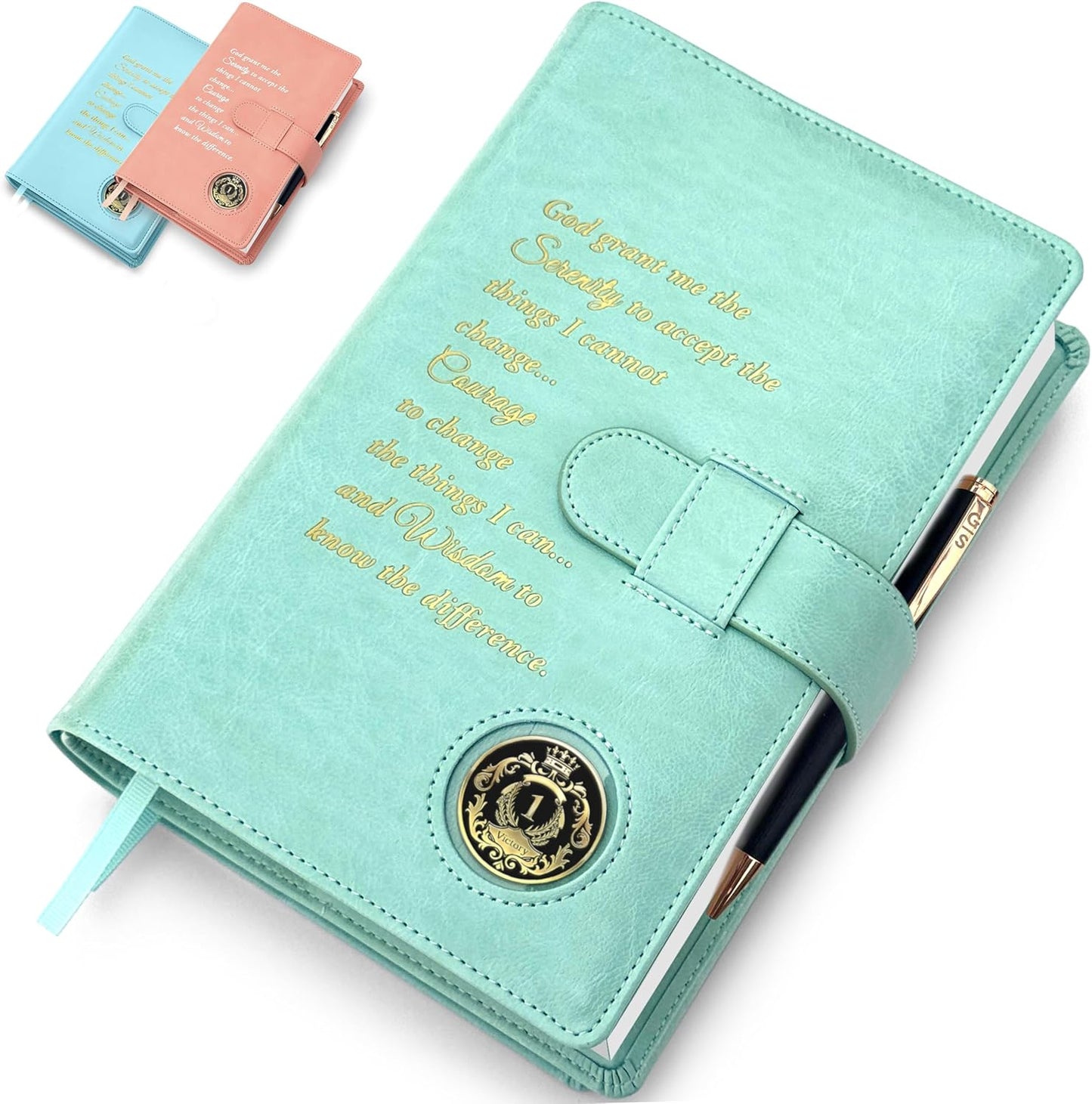 Galileo Double AA Big Book Cover with Serenity Prayer Design
