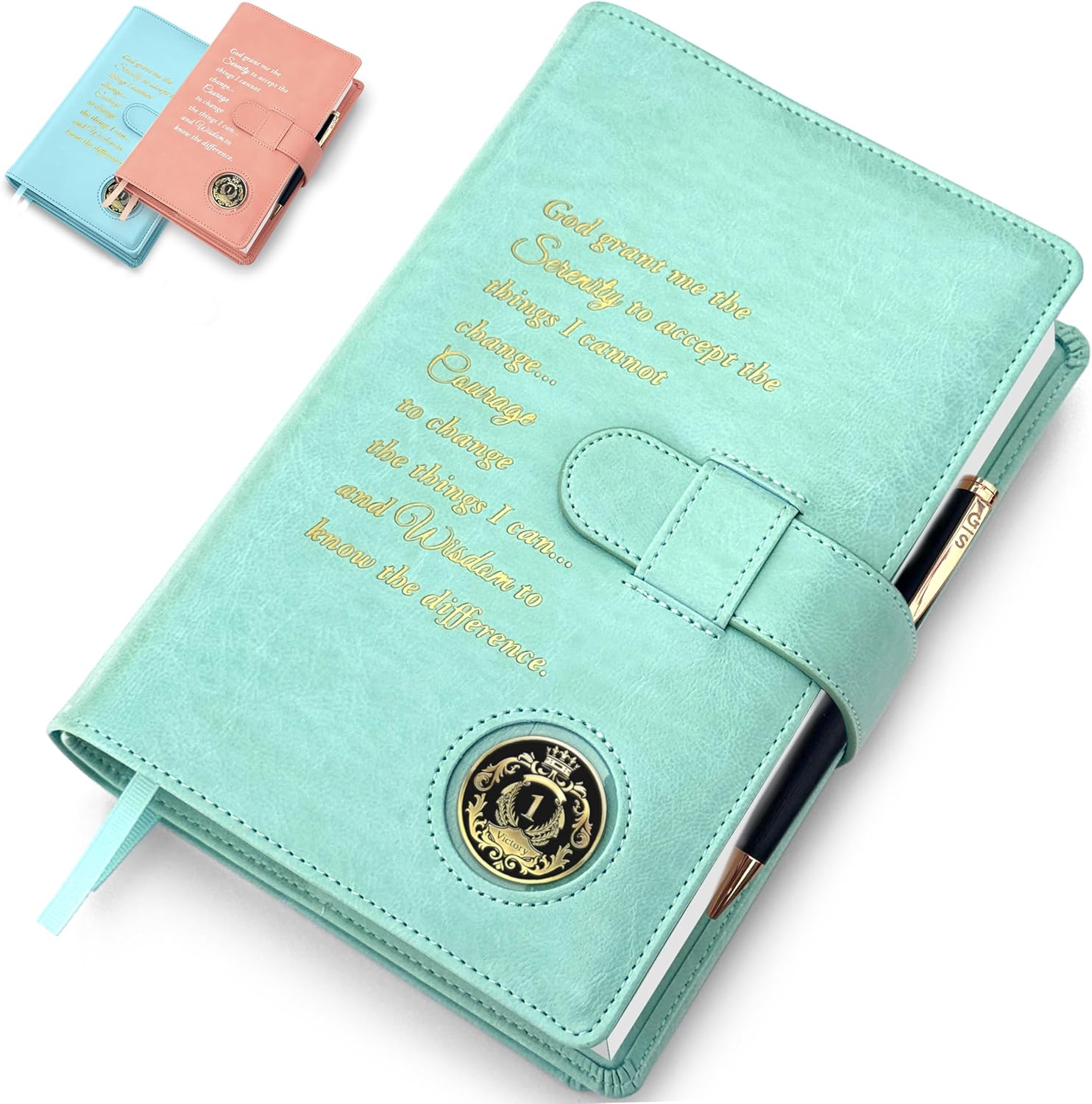Galileo Double AA Big Book Cover with Serenity Prayer Design