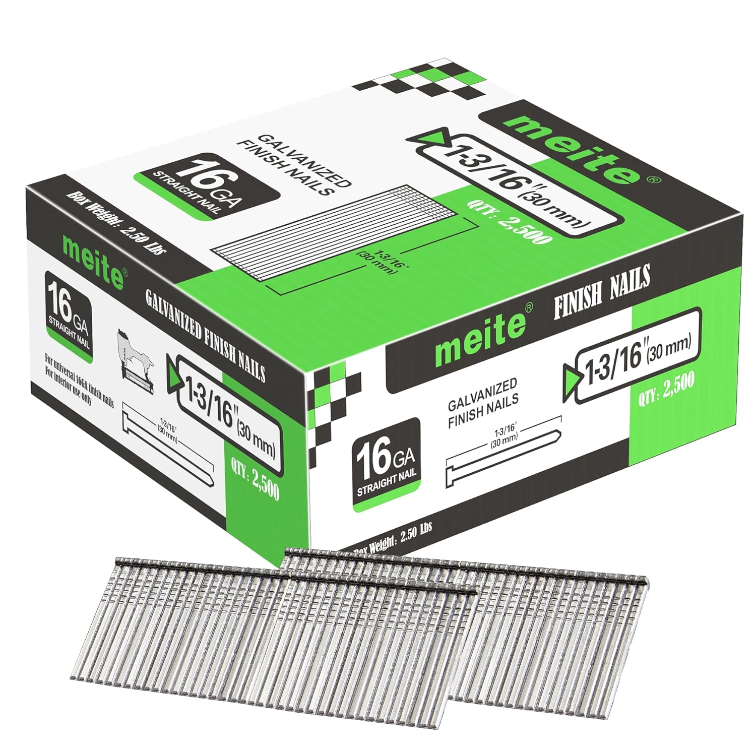 meite 16 Gauge Finish Nails for Reliable Woodworking Projects