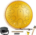 Steel Tongue Drum 13 in 15 Notes Tongue Drum - Wider Range D Major