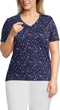 Relaxed American-Grown Supima Cotton V-Neck T-Shirt (Style 8PWB)