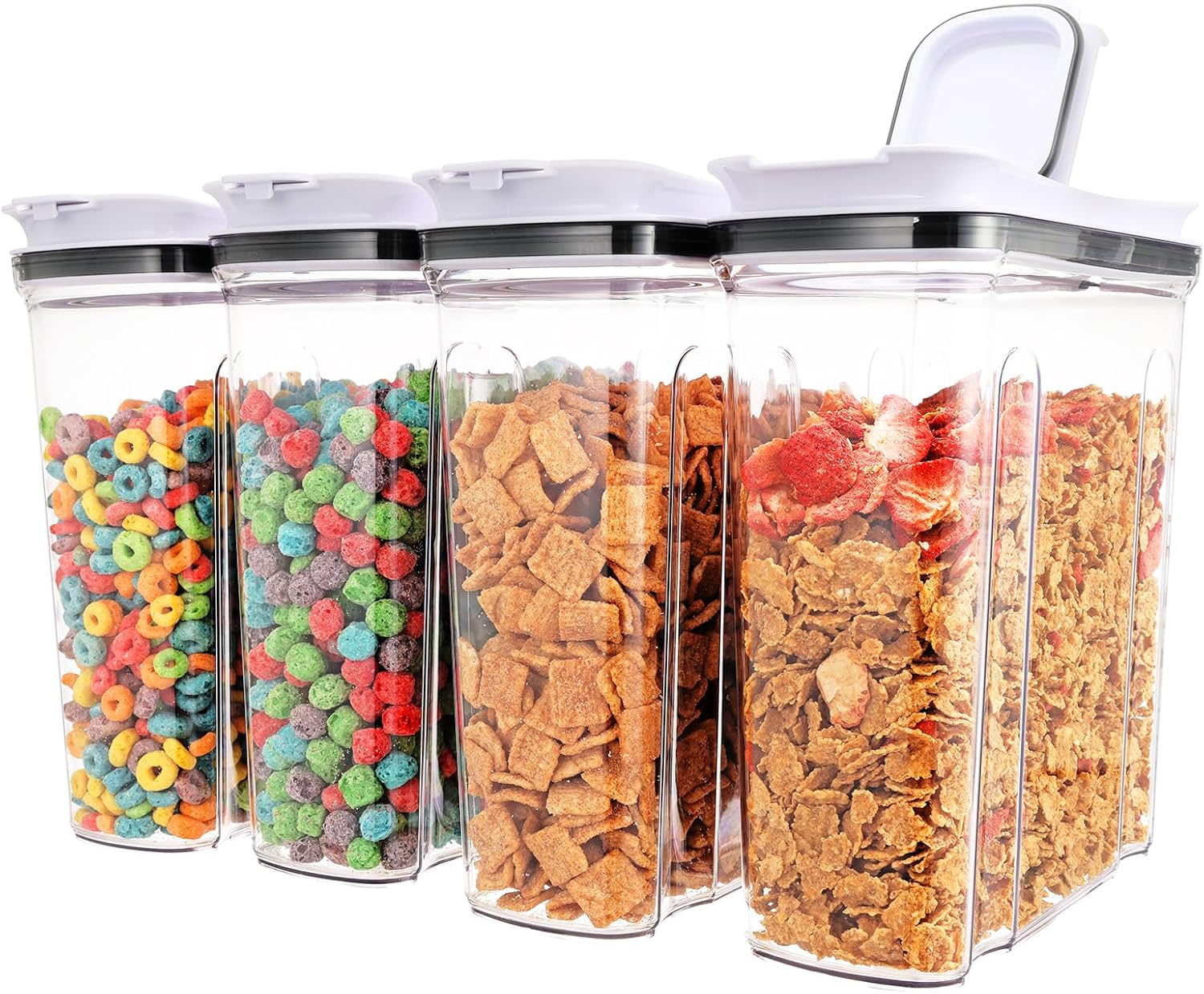 FreshKeeper Cereal Containers Set for Airtight Food Storage