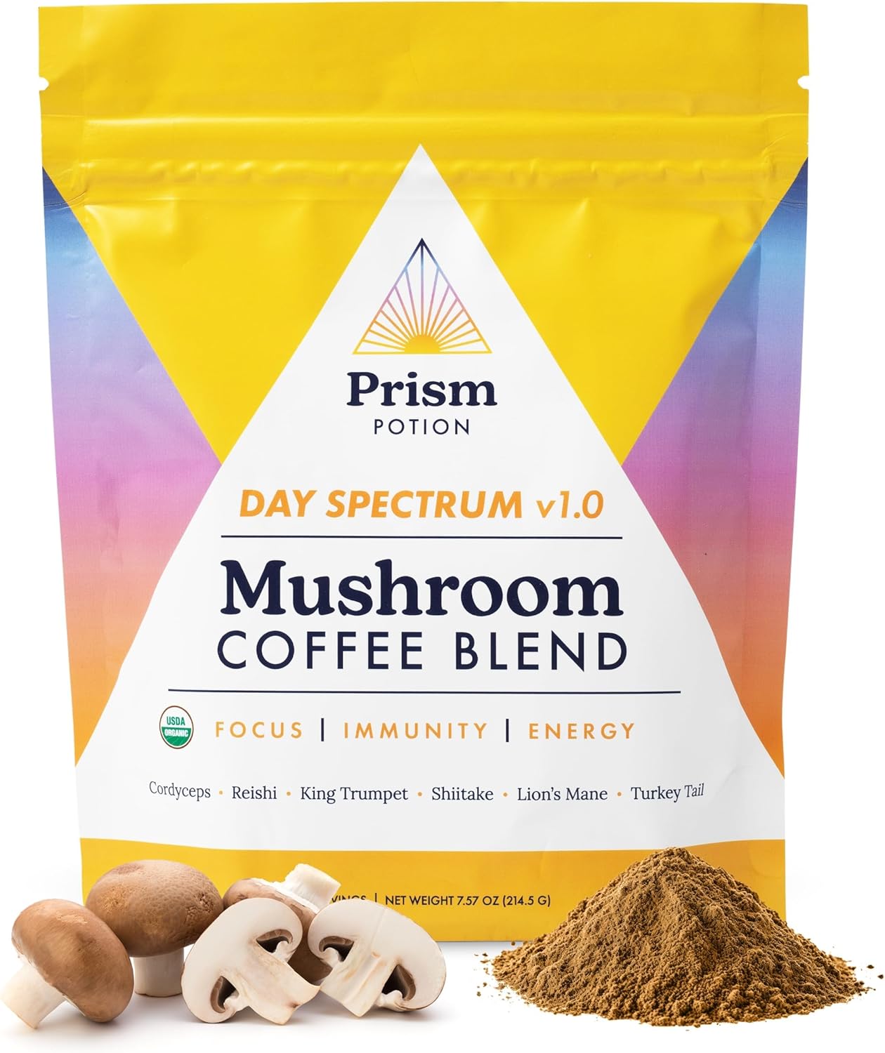 Prism Potion: Organic Mushroom Coffee Blend for Stamina & Focus