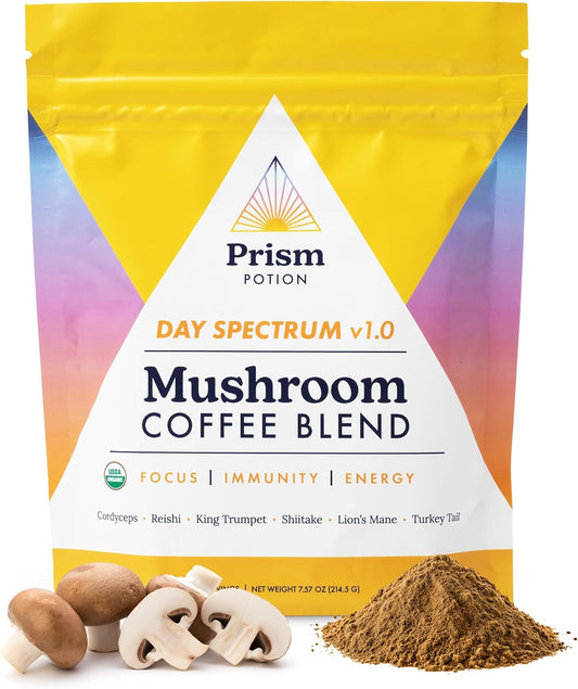 Prism Potion: Organic Mushroom Coffee Blend for Stamina & Focus