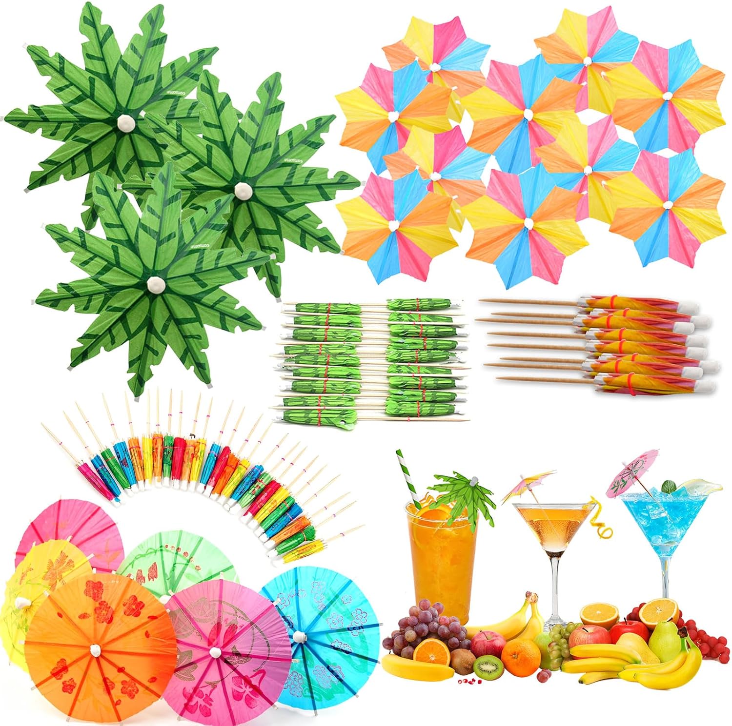 Colorful Cocktail Picks Set for Beach Parties!