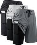 JWJ Men's 2 in 1 Workout Running Shorts 7 in Lightweight (Style C4NM)