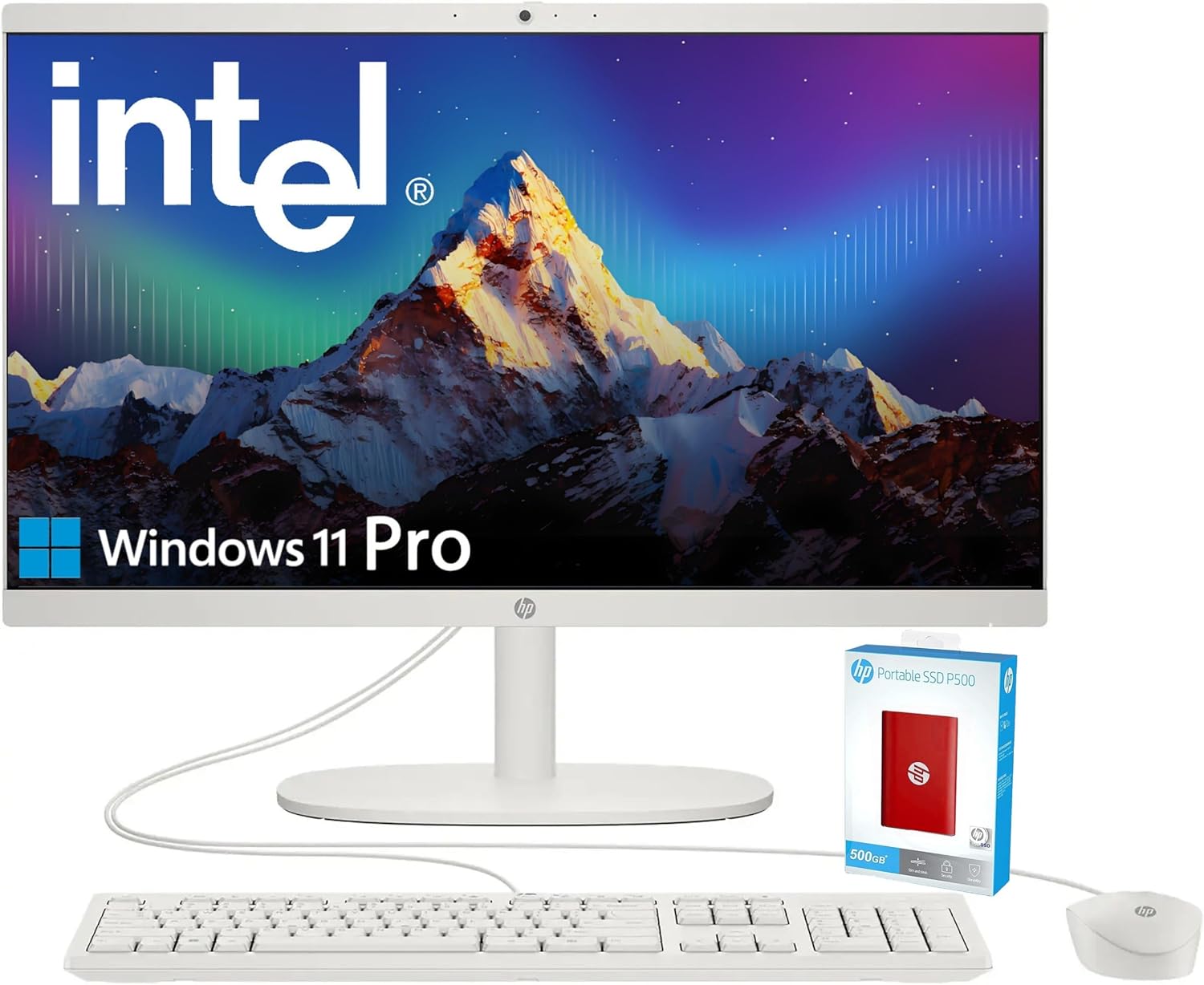 HP 2025 22 FHD All-in-One Desktop Computer for Everyday Use