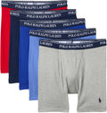 Polo Ralph Lauren Men's Classic Fit Cotton Boxer Briefs 5 Pack Shoes