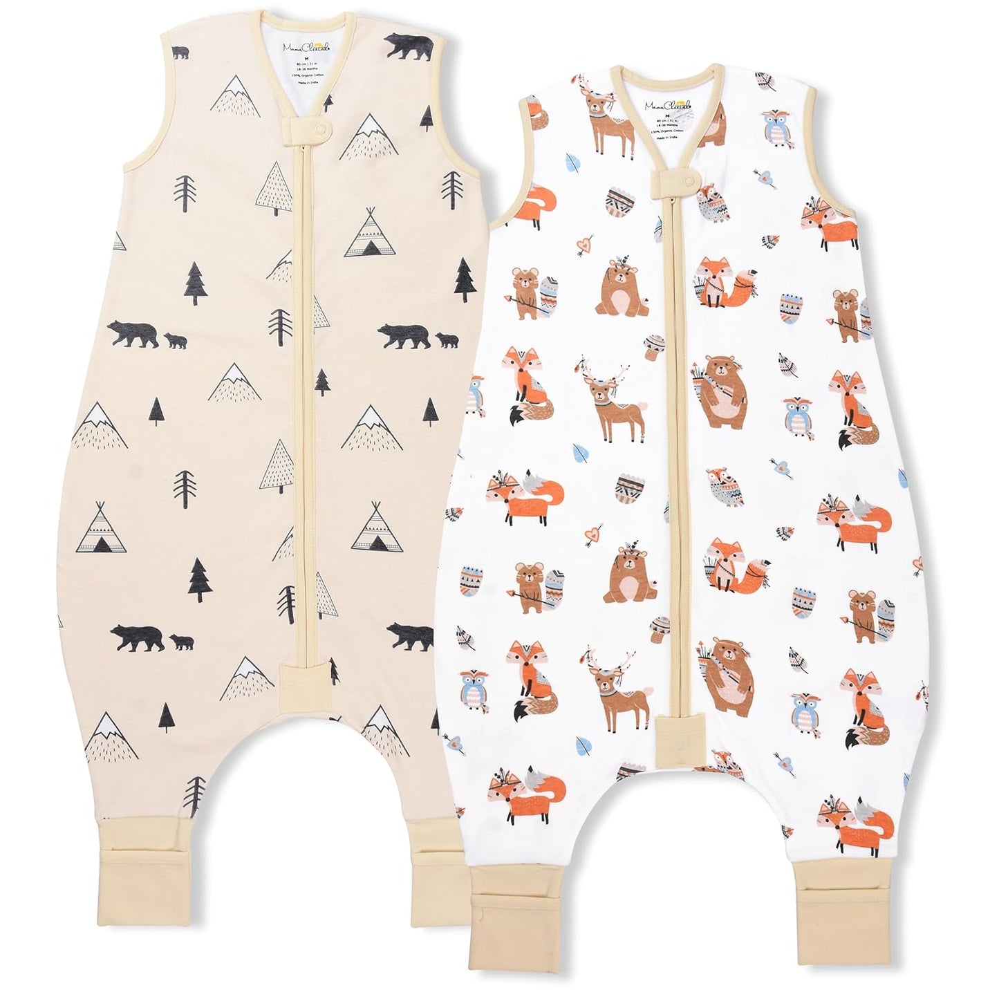 Mama Cheetah Toddler Sleep Sack with Feet for Cozy Nights