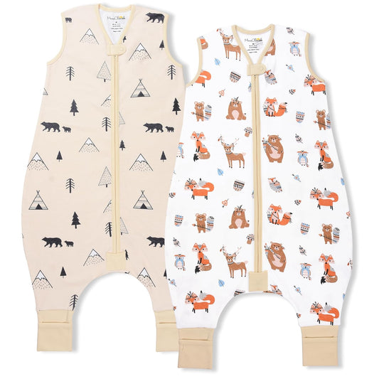 Mama Cheetah Toddler Sleep Sack with Feet for Cozy Nights
