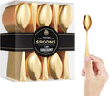 Mini Gold Dessert Spoons Bulk Pack of 500 - Elegant Disposable Spoons