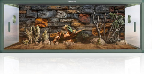 85 Gallon Reptile Tank for Snakes and Lizards - Easy Maintenance