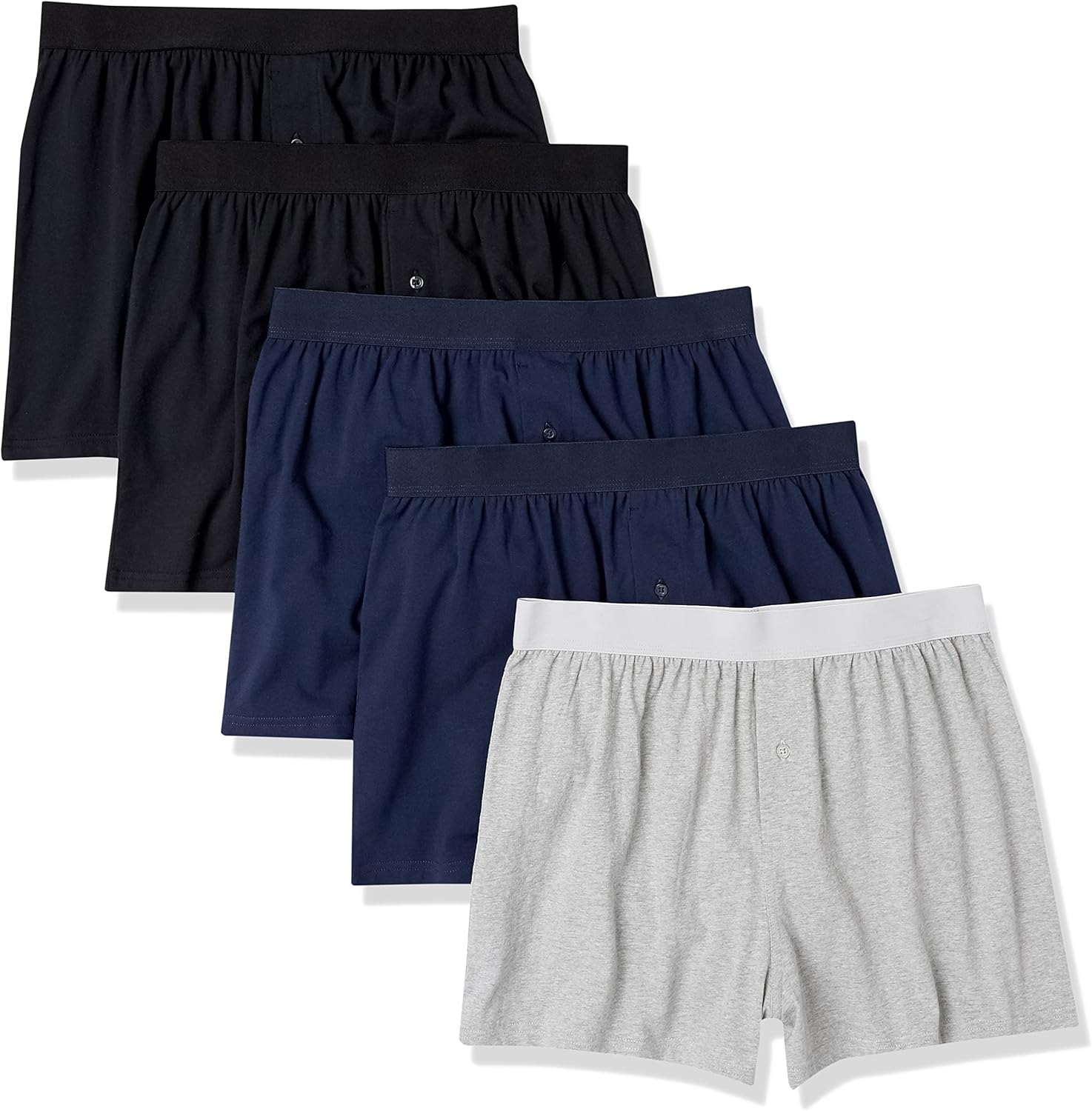 Comfortable Cotton Jersey Boxers for Men - Pack of 5