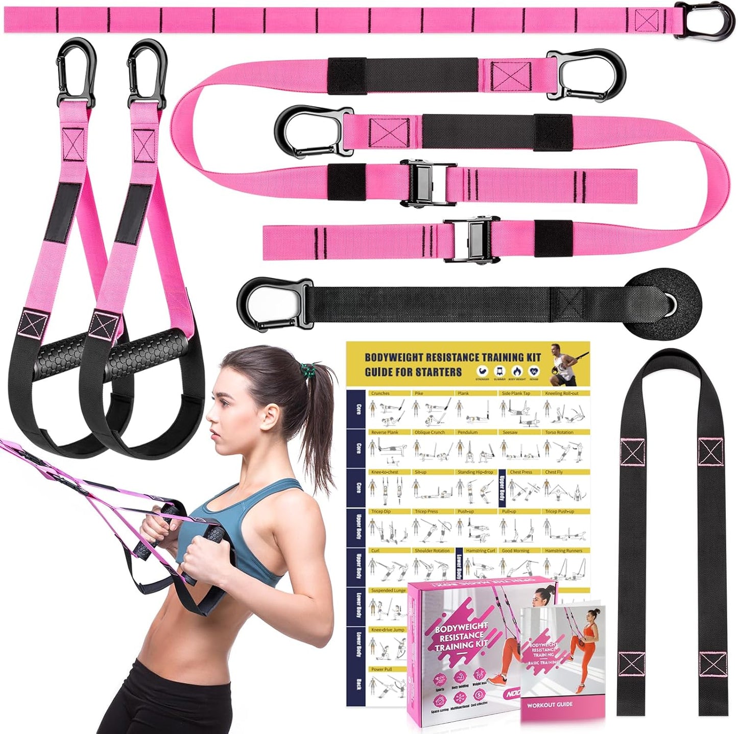 Home Resistance Training Kit for Full Body Workouts Anywhere