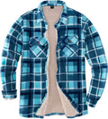 ThCreasa Womens Sherpa Fleece Lined Flannel Shirt Jacket (Style CM4L)