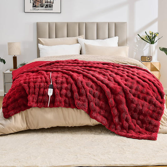 Heated Blanket Electric Throw Blanket for Cozy Comfort