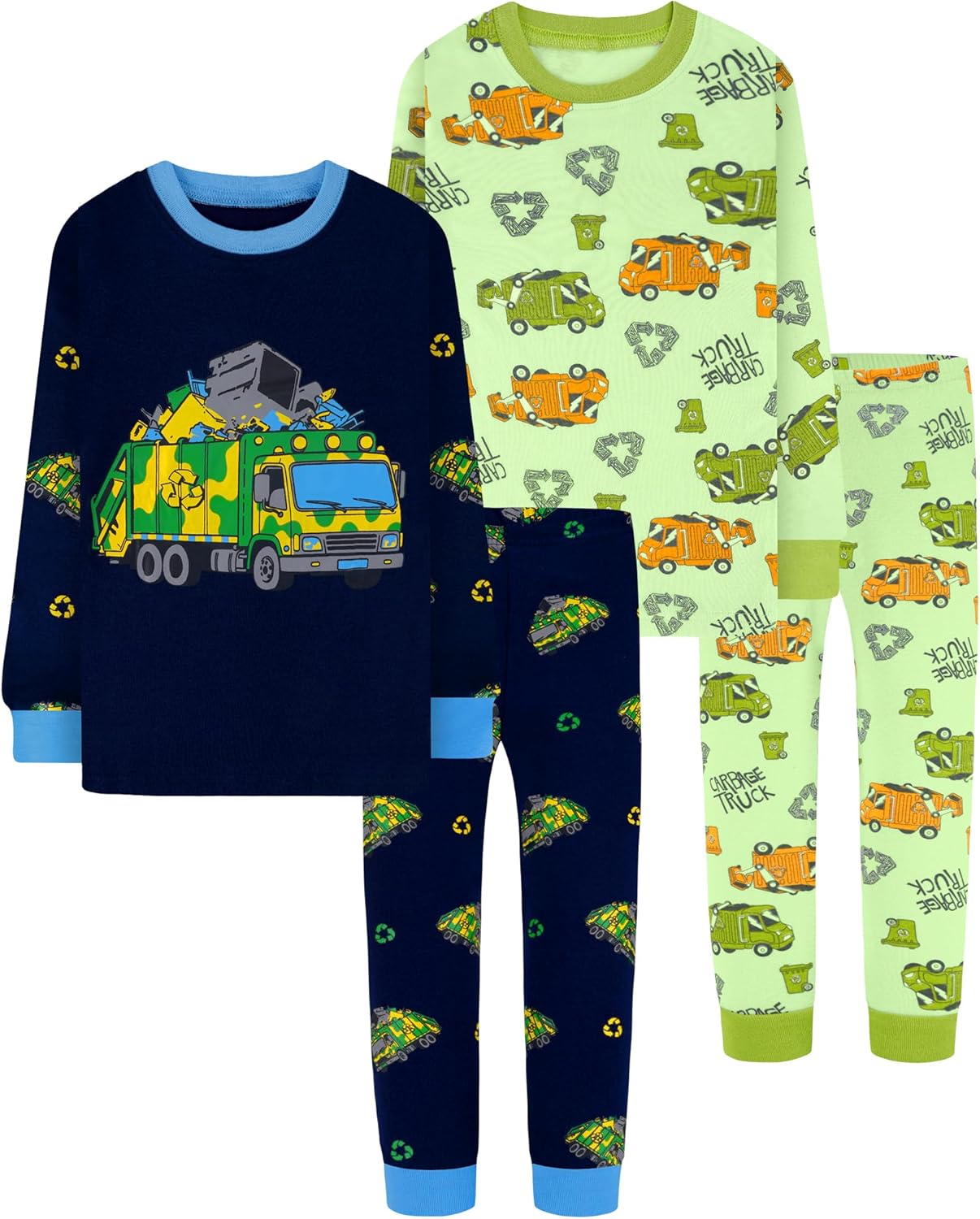 Boys Long Sleeve Pajamas Set - 100% Cotton Comfort for Kids