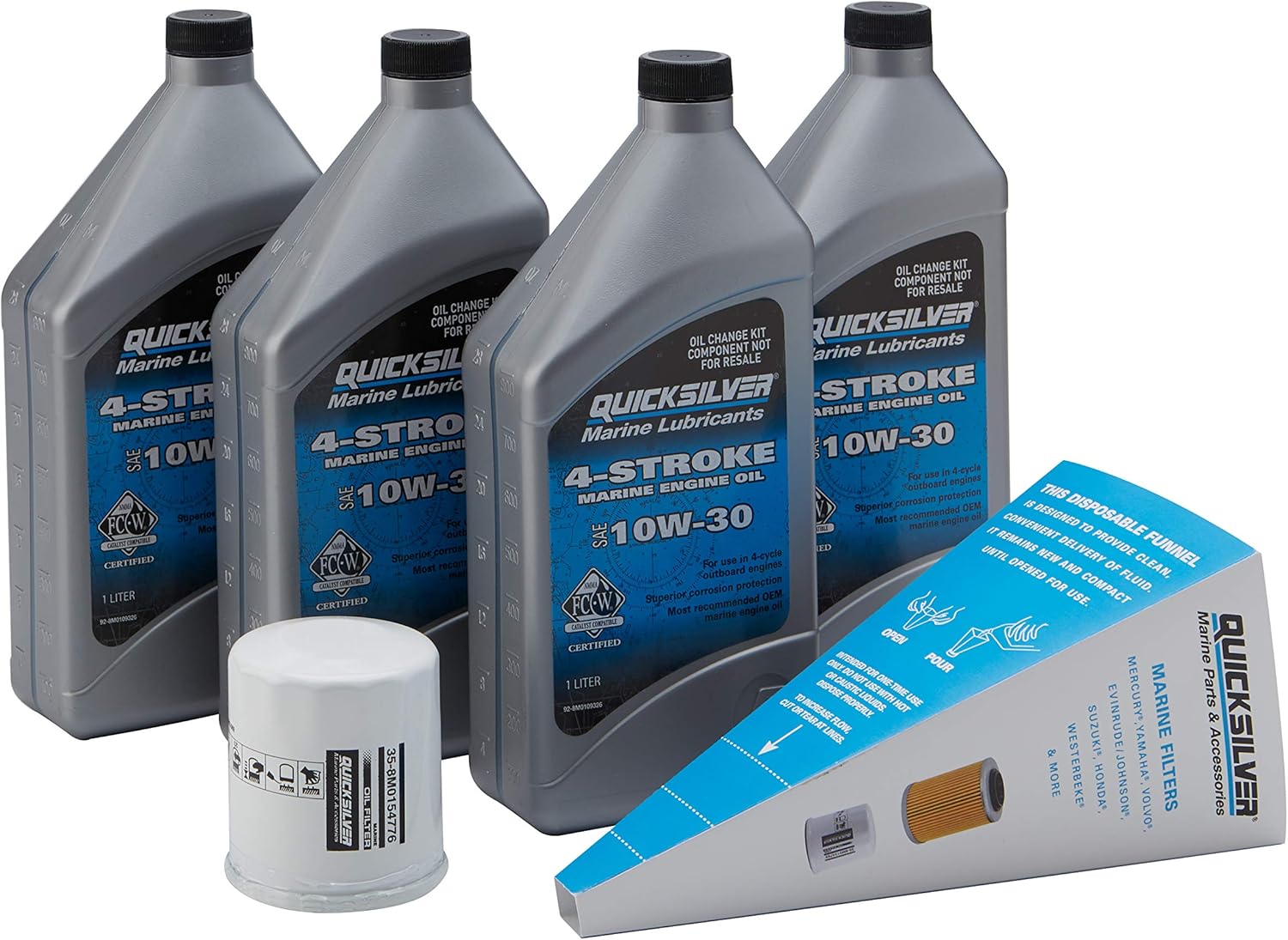 Quicksilver 4-Stroke Oil Change Kit for Yamaha Outboard Engines