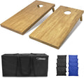 GoSports Regulation 4 ft x 2 ft Wooden Cornhole Boards Set - Durable