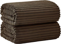 Oversized Bath Sheets 40x80 in Brown 2Piece - Extra Large Quick Dry