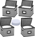 China Storage Containers 4PACK Quilted Plate Storage Boxes - Safe
