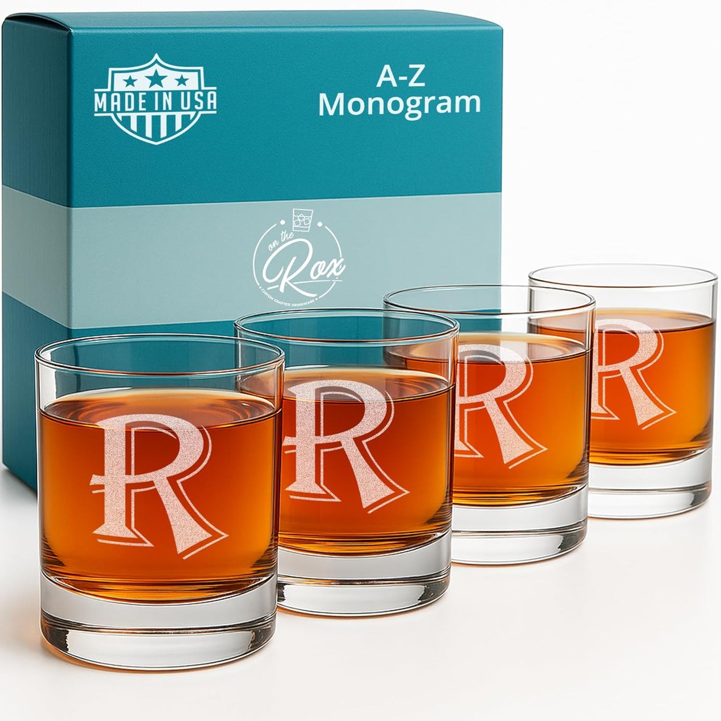 Engraved Heavy Base Rocks Glasses Set - Perfect Gift for Any Occasion