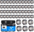 Pack of 150 1/2 Inch PEX Copper Crimp Rings for Plumbing