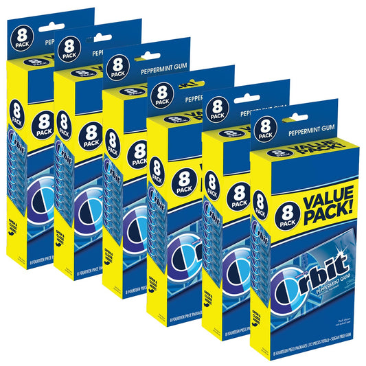ORBIT Peppermint Sugarfree Chewing Gum Bulk - 672 Pieces