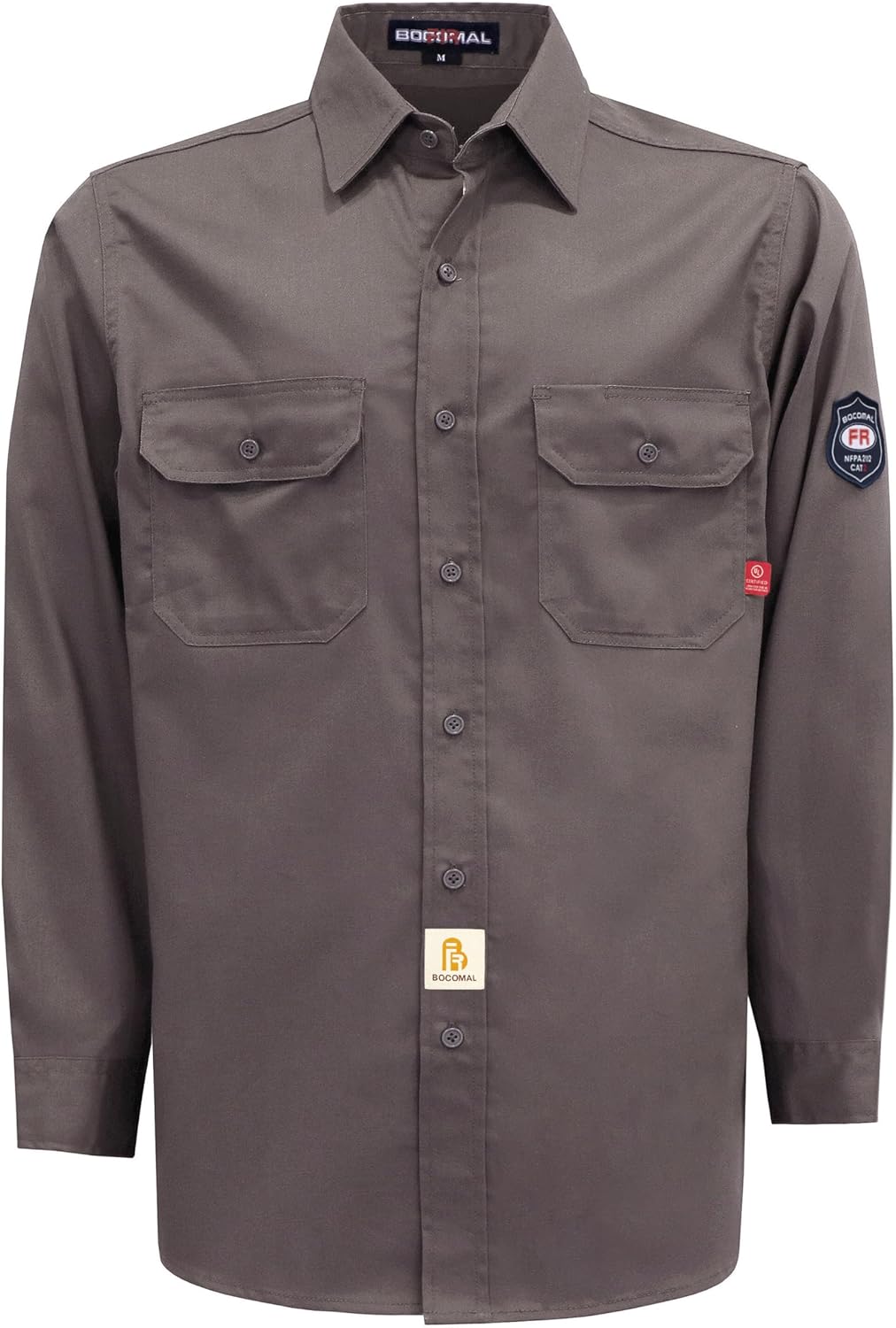 BOCOMAL Flame Resistant Welding Shirt for Industrial Safety