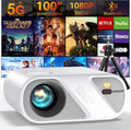 Roconia 5G WiFi Projector with Screen - Full HD Home Theater Experience
