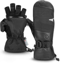 KastKing ThermoGrip Mittens Convertible Winter Gloves - Water