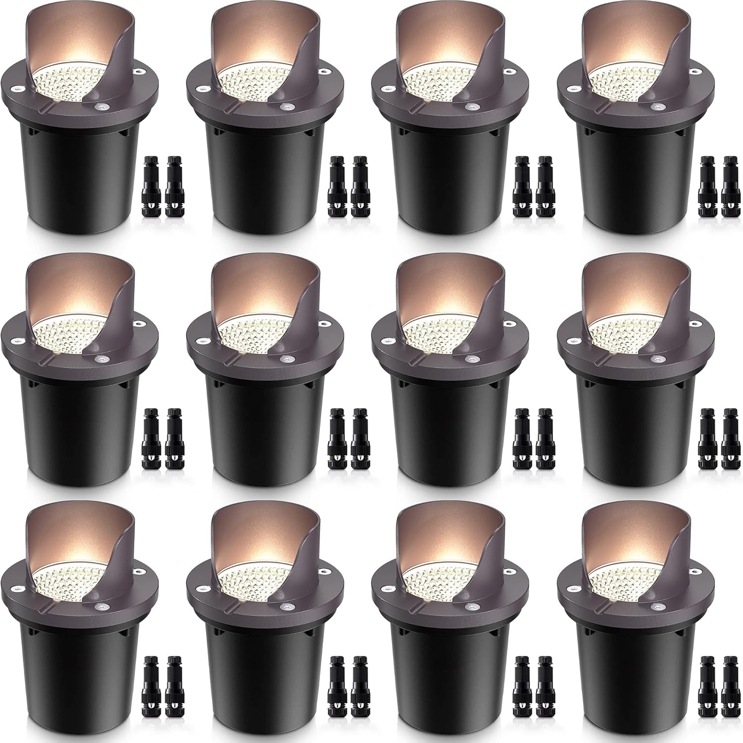 12 Pack Low Voltage Landscape Lighting for Outdoor Spaces
