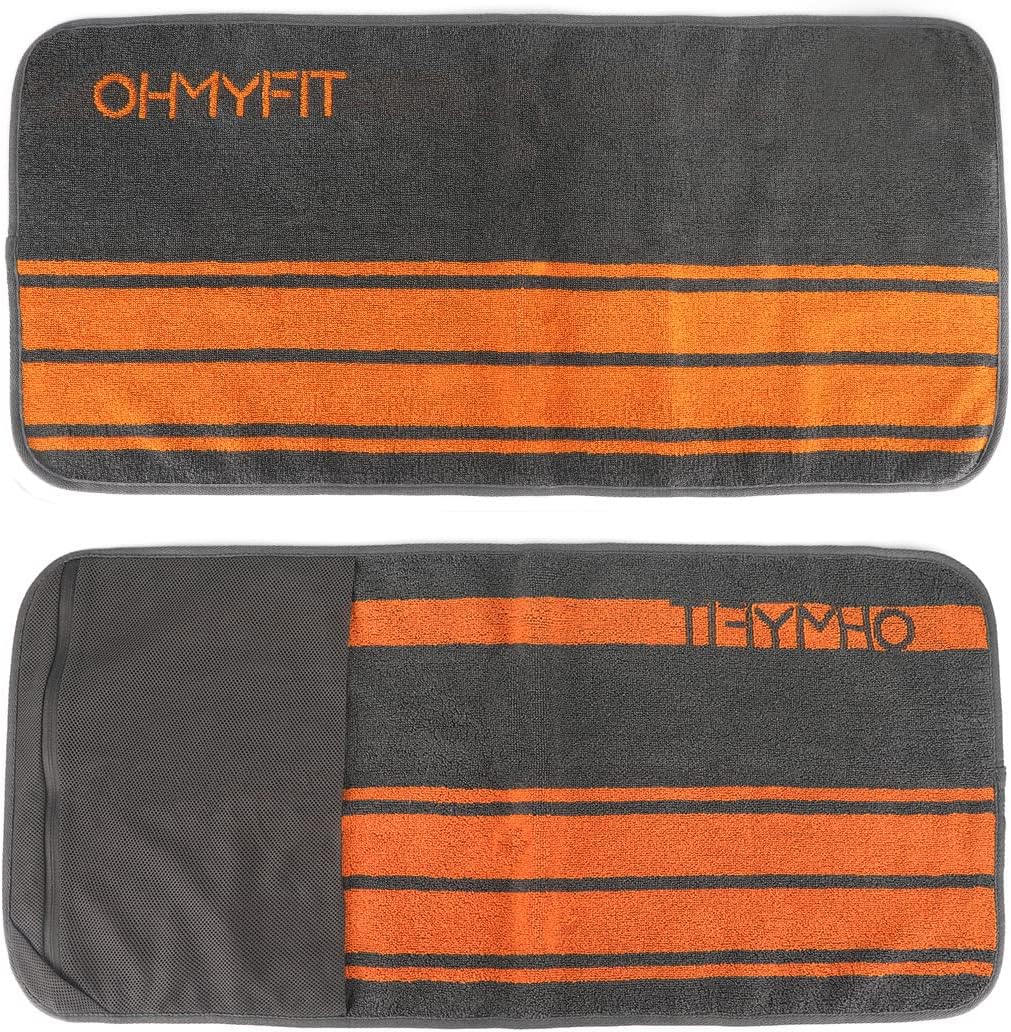 OHMY FIT Smart Gym Towel - Quick Dry & Handy Zip Pocket