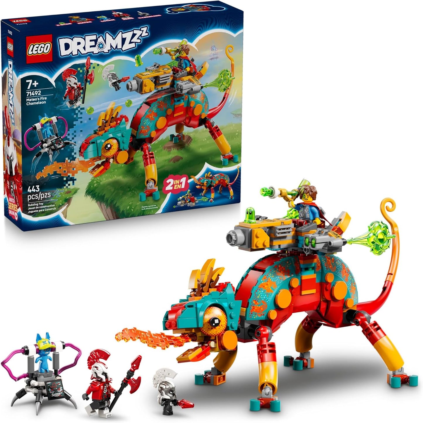 LEGO DREAMZzz Mateo's Fire Chameleon Building Toy for Kids