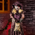 Halloween Animatronics 4ft Creepy Two-Face Doll - Sound Activated 48in