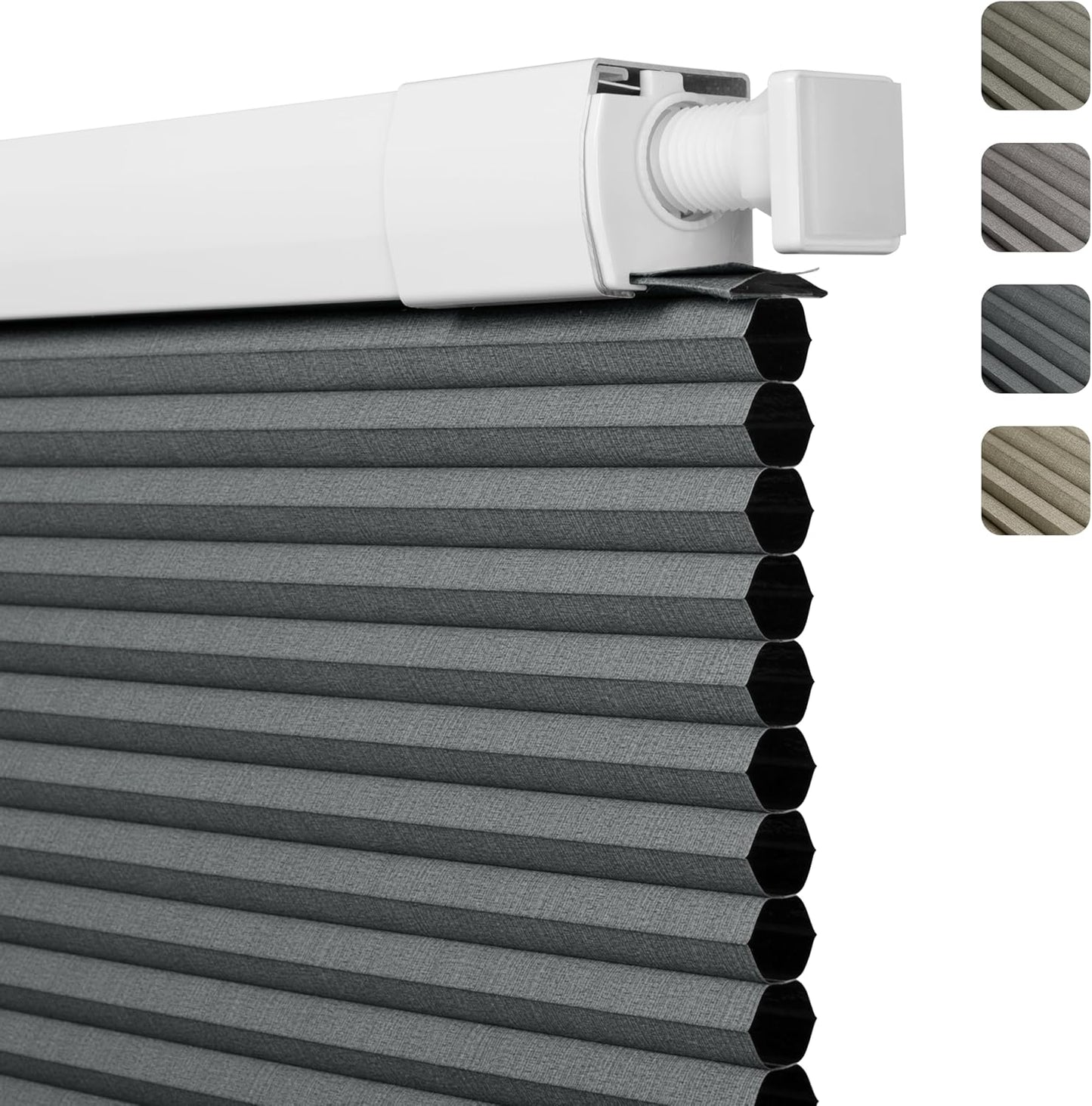 No Drill No Tools Blackout Cellular Shades for Indoor Windows