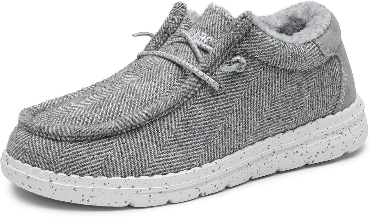 Bruno Marc Boys Girls Warm Winter Loafer Fuzzy Casual Slip On Shoes