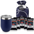 Coffee Lovers Gifts Basket - Insulated 12oz Mug & 5 Full-Pot Coffee