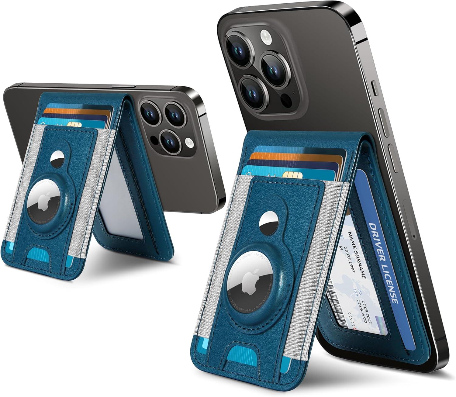Magnetic Wallet with Airtag Holder for iPhone 16/15/14/13/12