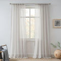 FMFUNCTEX Sheer Linen Curtains for Bedroom and Living Room Decor