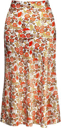 Keasmto Leopard Skirt for Women - Elegant Midi Length Style