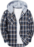 Men's Flannel Hoodie Shirt - Stylish Hooded Plaid Button Down