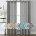 H.VERSAILTEX Linen Curtains for Living Room and Bedroom Decor