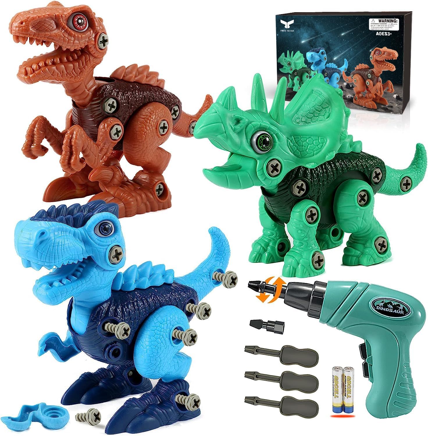 Electric Drill Dino Set: STEM Learning | Educational Toy