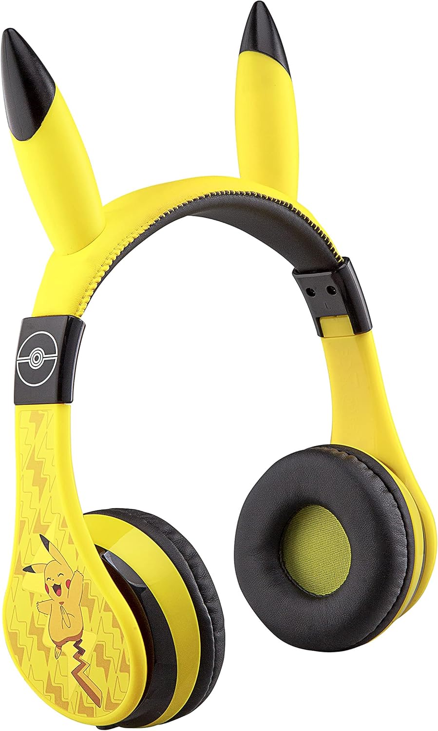Pokemon Bluetooth Kids Headphones, Volume Reduced, Foldable - Yellow