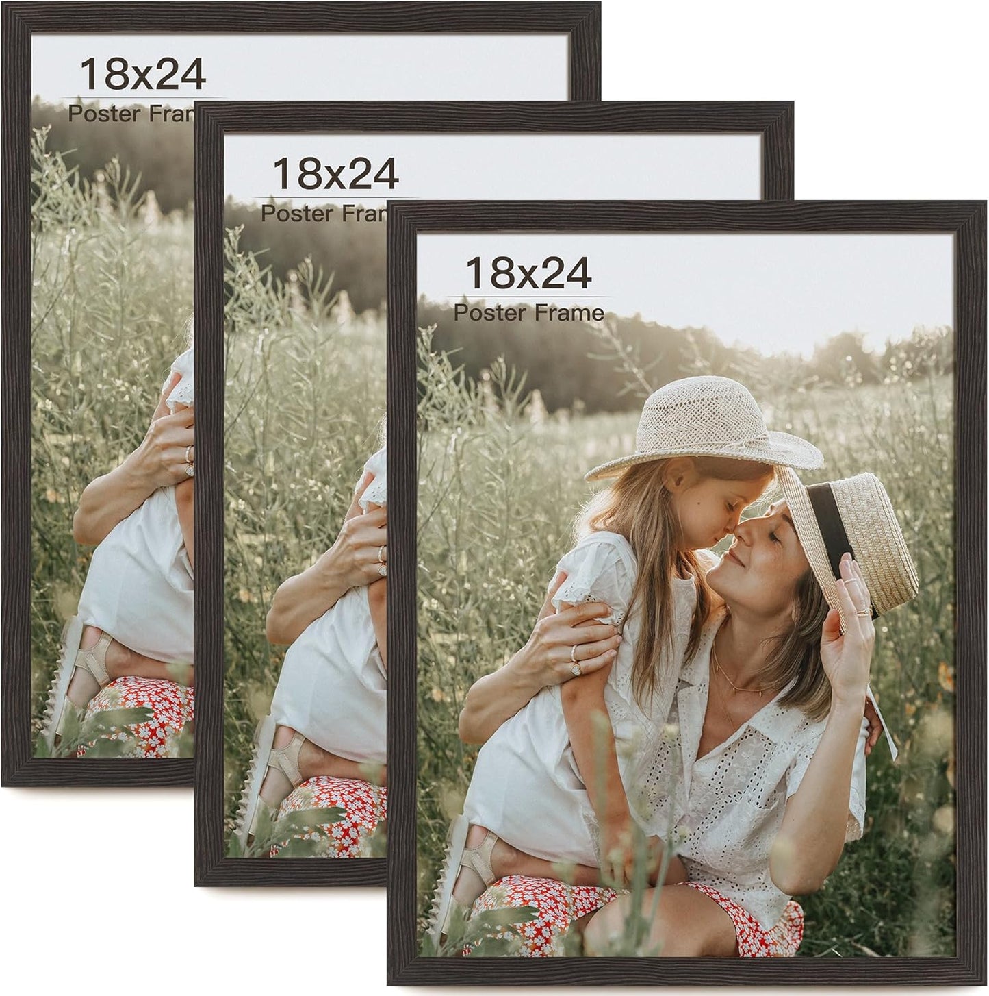 Elegant 18x24 Frame Set of 3 for Stylish Gallery Wall Display
